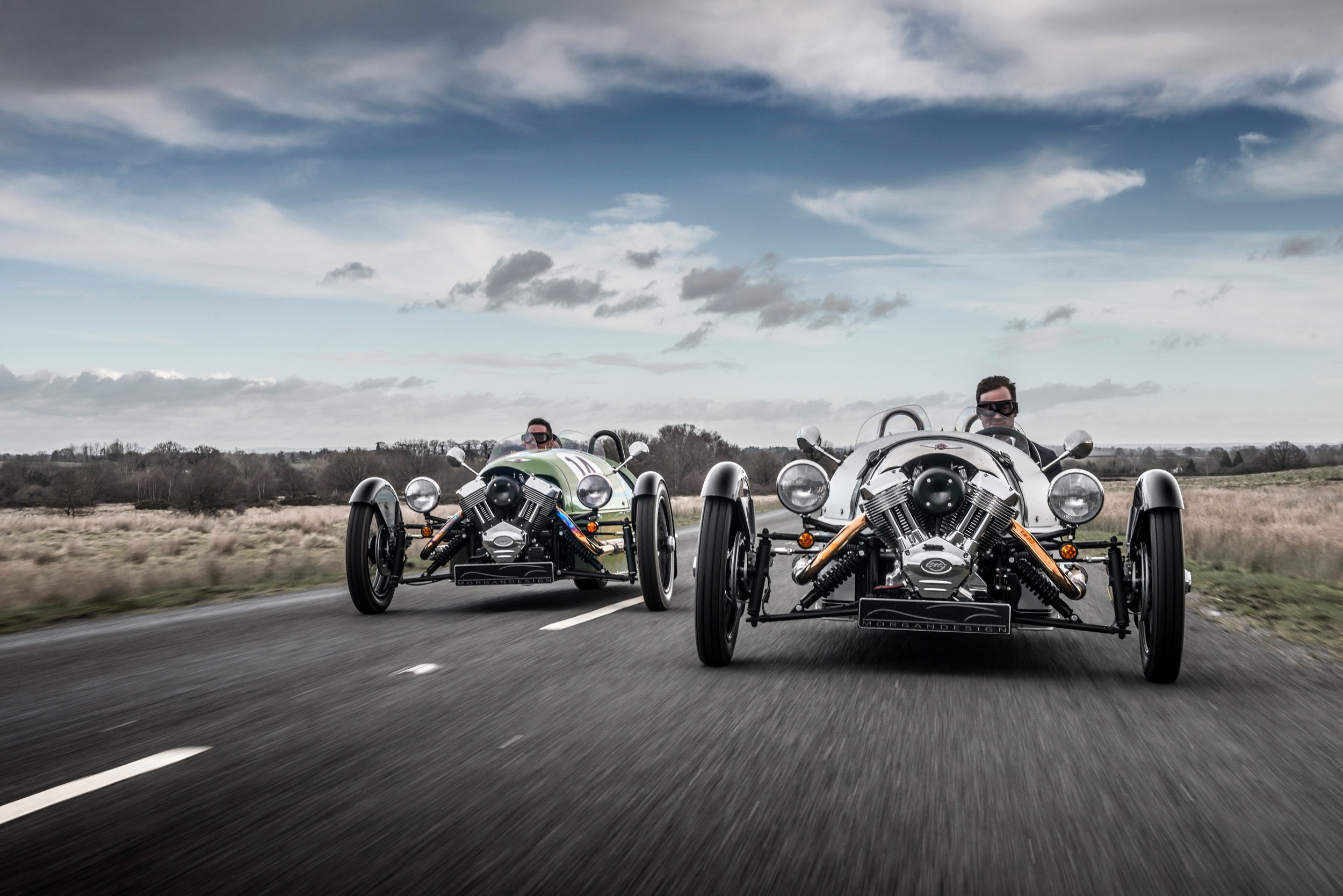 morgan motor co 3 wheeler on the road 1