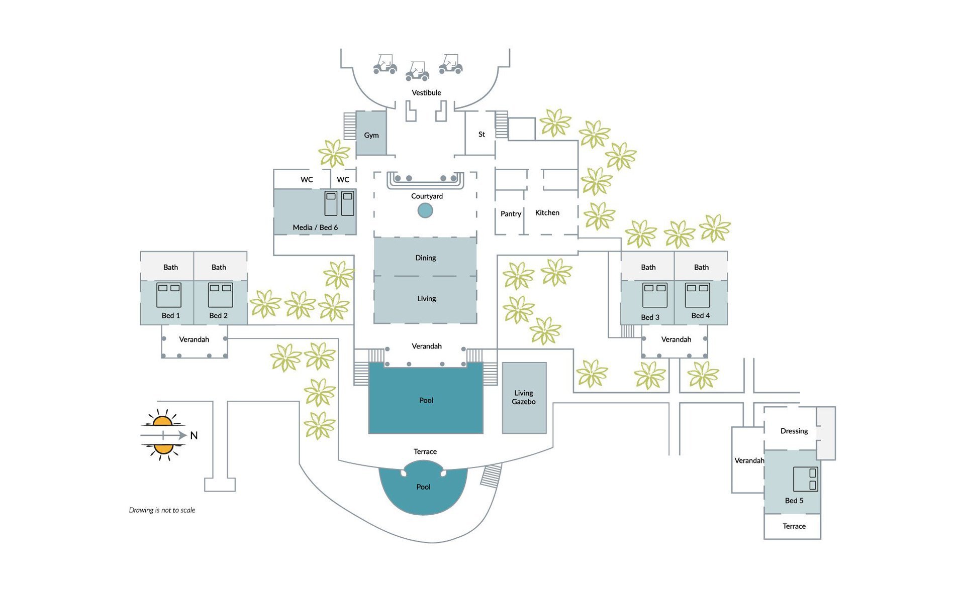 View the floorplan of Sienna Mustique