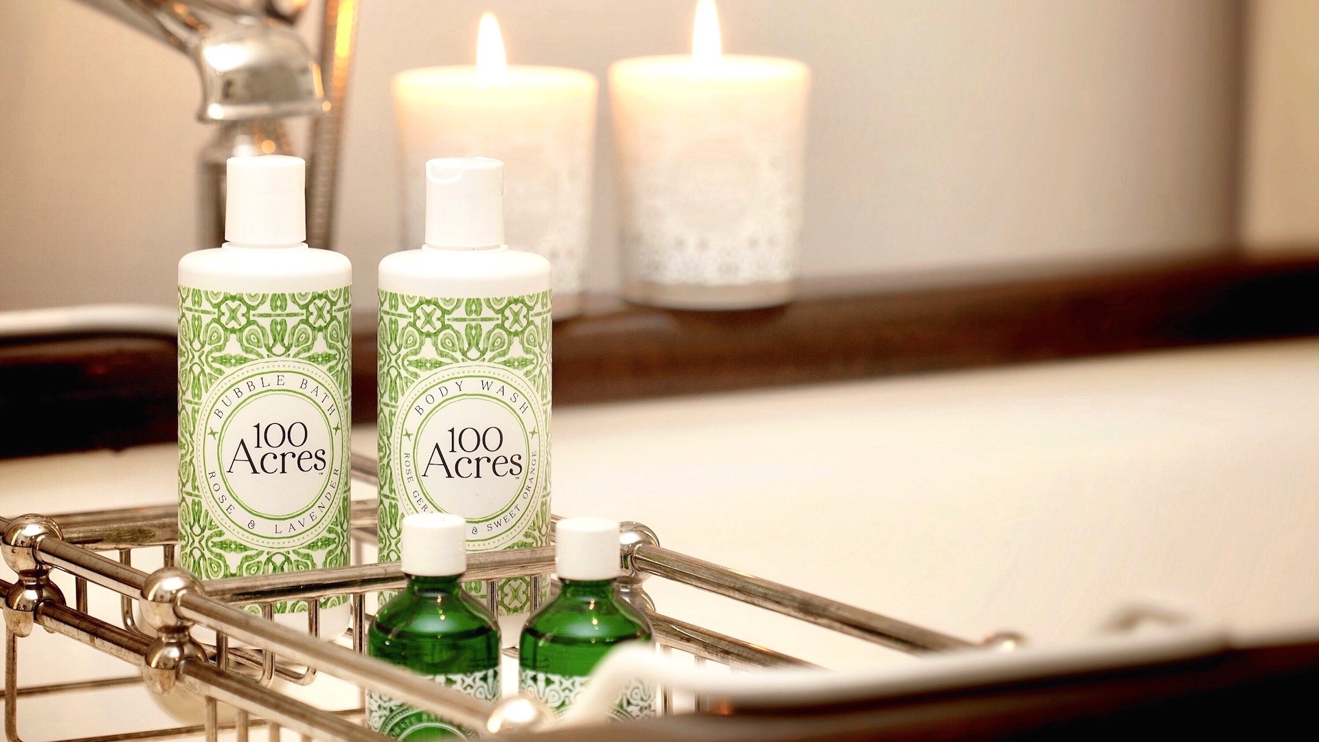 100 Acres body wash and bubble bath