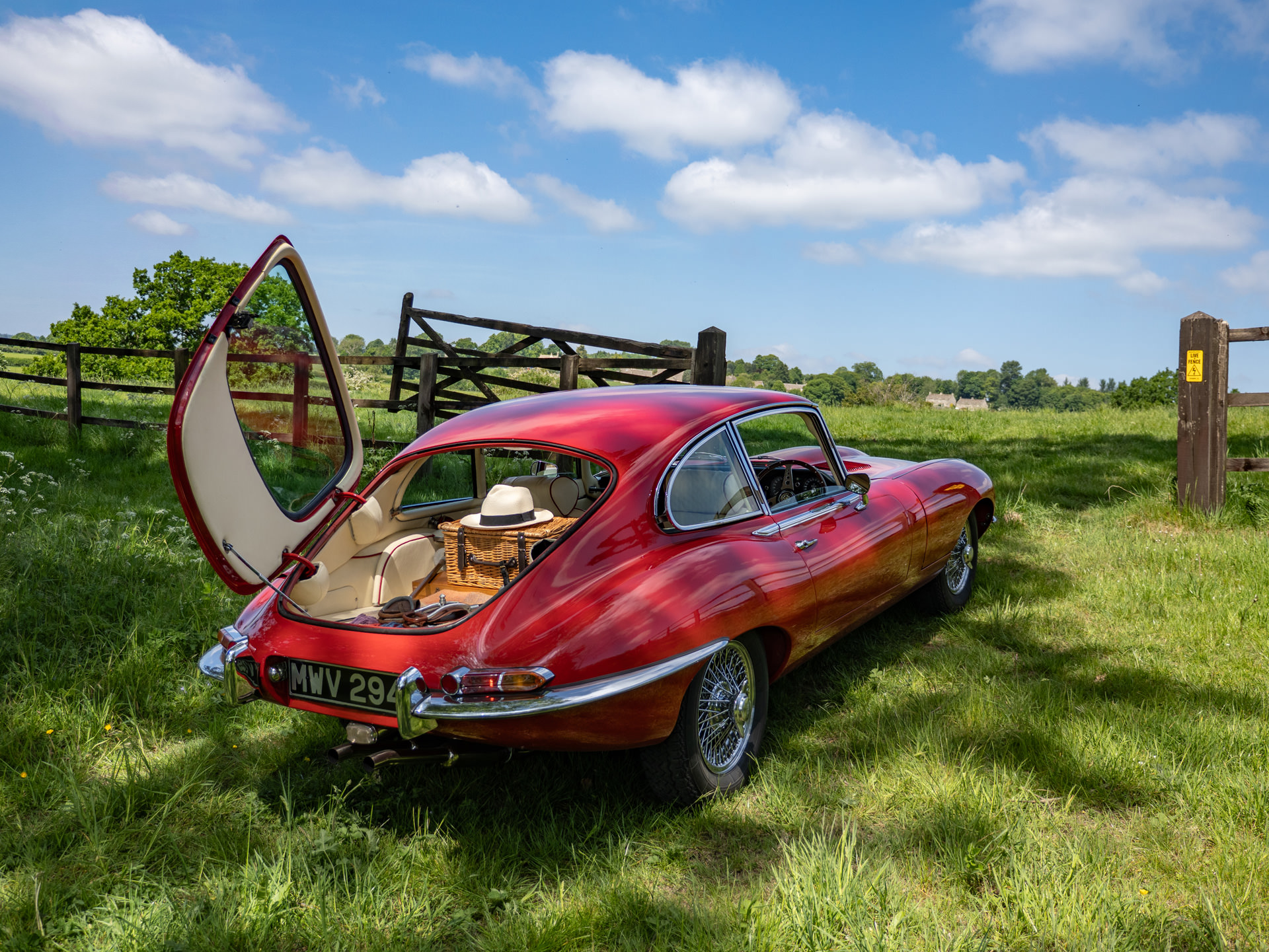 Jaguar Series 1.5 E Type for hire Picnic 11