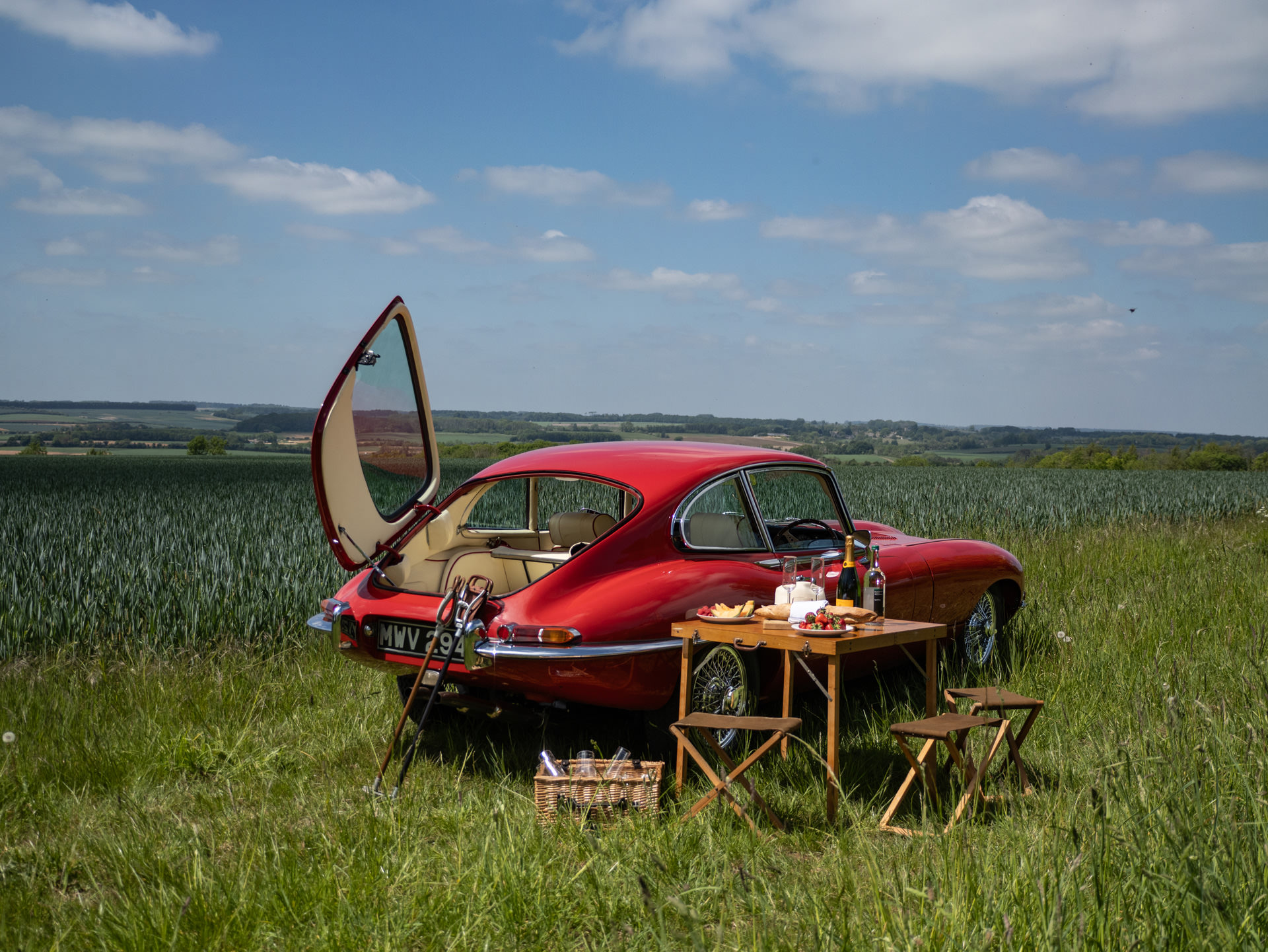 Jaguar Series 1.5 E Type for hire Picnic 27