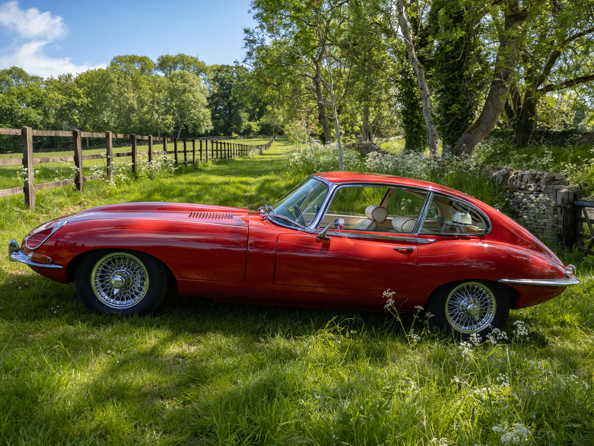 Jaguar Series 1.5 E Type for hire Picnic 6